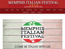 Tablet Screenshot of memphisitalianfestival.com